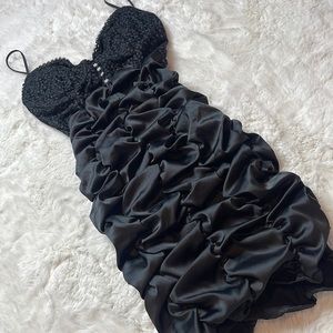 for love & lemons black mini dress - SIZE: XS